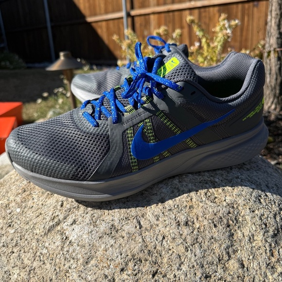 Nike Run Swift 2 Men\'s 13 Running Shoes Sneakers Gray Volt Blue Air Zoom Train main image 10